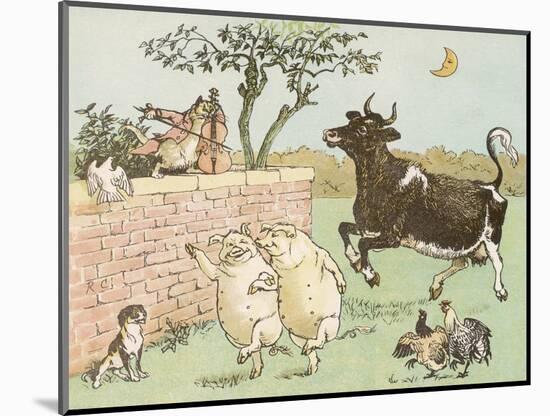 The Cow Jumped Over the Moon-Randolph Caldecott-Mounted Photographic Print