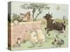 The Cow Jumped Over the Moon-Randolph Caldecott-Stretched Canvas