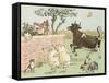 The Cow Jumped Over the Moon-Randolph Caldecott-Framed Stretched Canvas