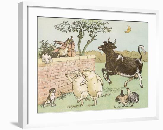 The Cow Jumped Over the Moon-Randolph Caldecott-Framed Photographic Print