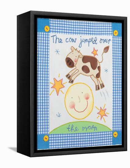 The Cow Jumped Over the Moon-Sophie Harding-Framed Stretched Canvas