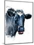 The Cow on White, 2021, (Pen and Ink)-Mike Davis-Mounted Giclee Print