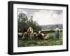 The Cow Pasture-Julien Dupre-Framed Giclee Print