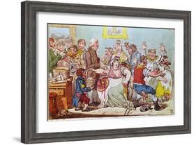 The Cow Pock or the Wonderful Effects of the New Inoculation, Published by H.Humphrey, 1809-James Gillray-Framed Giclee Print