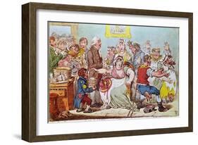 The Cow Pock or the Wonderful Effects of the New Inoculation, Published by H.Humphrey, 1809-James Gillray-Framed Giclee Print