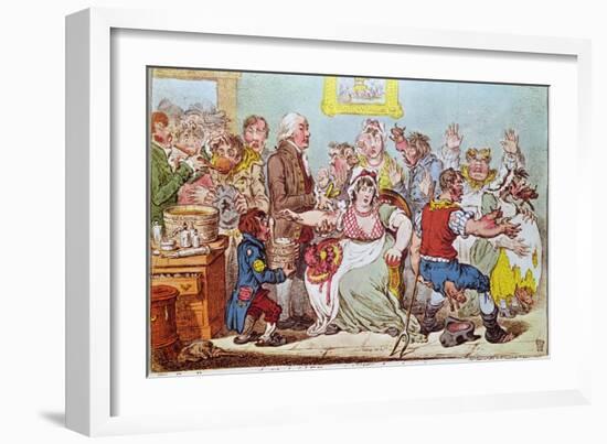 The Cow Pock or the Wonderful Effects of the New Inoculation, Published by H.Humphrey, 1809-James Gillray-Framed Giclee Print