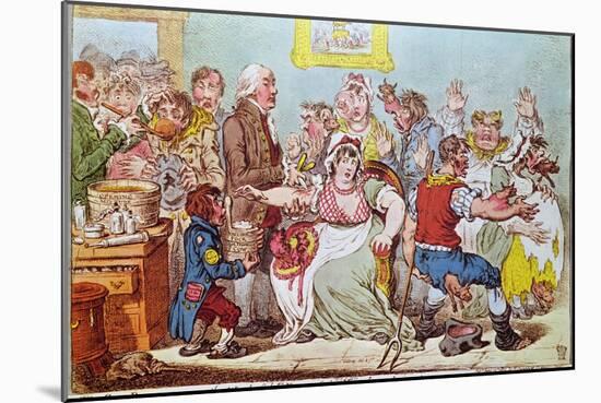 The Cow Pock or the Wonderful Effects of the New Inoculation, Published by H.Humphrey, 1809-James Gillray-Mounted Giclee Print