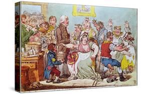 The Cow Pock or the Wonderful Effects of the New Inoculation, Published by H.Humphrey, 1809-James Gillray-Stretched Canvas