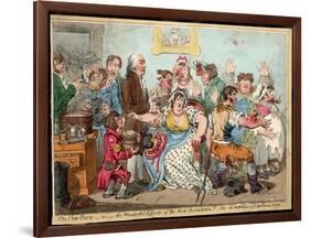 The "Cow Pock" or the Wonderful Effects of the New Inoculation, Satire on Jenner's Treatment-James Gillray-Framed Photographic Print