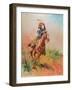 The Cow Puncher, Sucker Rod. Albert Ozborn,-Terence Cuneo-Framed Giclee Print