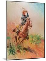 The Cow Puncher, Sucker Rod. Albert Ozborn,-Terence Cuneo-Mounted Giclee Print