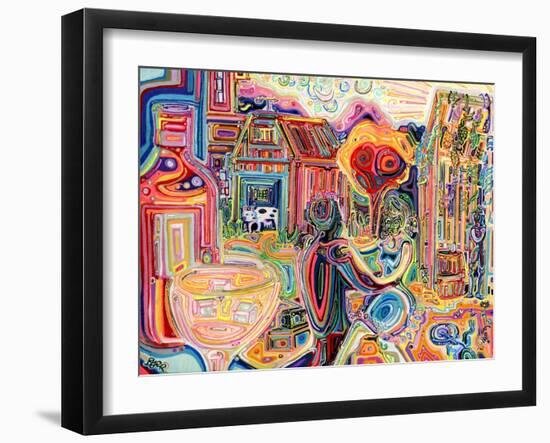 The Cow Sees Everything-Josh Byer-Framed Giclee Print