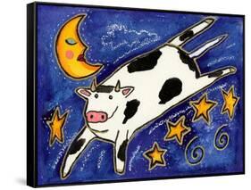 The Cow That Jumped over the Moon-Wyanne-Framed Stretched Canvas