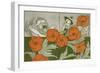 The Cowardly Lion, Scarecrow and Tin Woodman in the Deadly Field Of Poppies-William Denslow-Framed Giclee Print