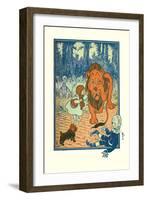 The Cowardly Lion-William W. Denslow-Framed Art Print