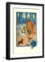 The Cowardly Lion-William W. Denslow-Framed Art Print