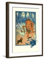 The Cowardly Lion-William W. Denslow-Framed Art Print