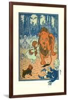 The Cowardly Lion-William W. Denslow-Framed Art Print