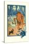 The Cowardly Lion-William W. Denslow-Stretched Canvas