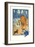 The Cowardly Lion-William W. Denslow-Framed Art Print