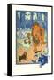 The Cowardly Lion-William W. Denslow-Framed Stretched Canvas