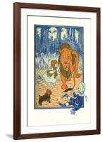 The Cowardly Lion-William W. Denslow-Framed Art Print
