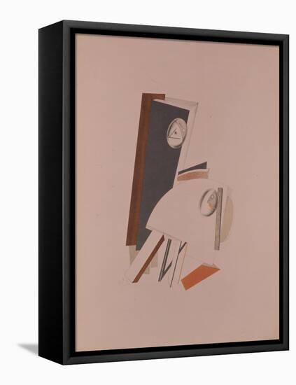 The Cowards. Figurine for the Opera Victory over the Sun by A. Kruchenych, 1920-1921-El Lissitzky-Framed Stretched Canvas