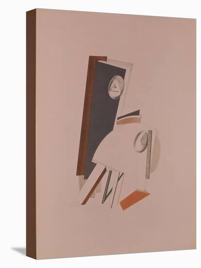 The Cowards. Figurine for the Opera Victory over the Sun by A. Kruchenych, 1920-1921-El Lissitzky-Stretched Canvas