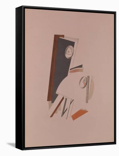 The Cowards. Figurine for the Opera Victory over the Sun by A. Kruchenych, 1920-1921-El Lissitzky-Framed Stretched Canvas