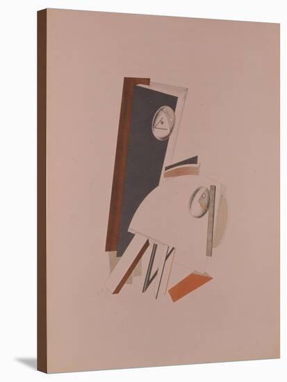 The Cowards. Figurine for the Opera Victory over the Sun by A. Kruchenych, 1920-1921-El Lissitzky-Stretched Canvas