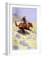 The Cowboy, 1902-Frederic Sackrider Remington-Framed Giclee Print