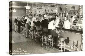 The Cowboy Bar, Jackson Hole, Wyoming-null-Stretched Canvas