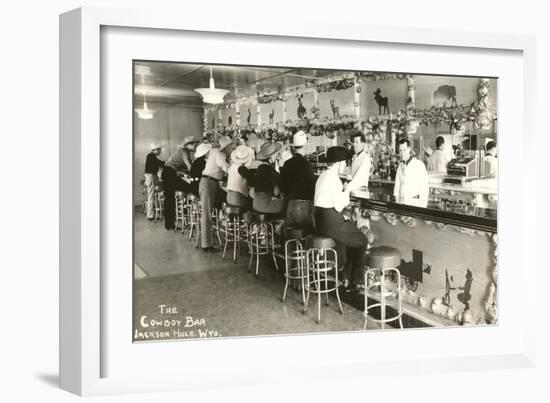 The Cowboy Bar, Jackson Hole, Wyoming-null-Framed Art Print