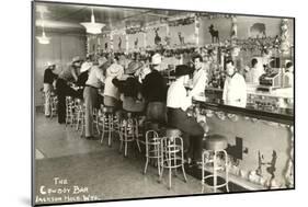 The Cowboy Bar, Jackson Hole, Wyoming-null-Mounted Art Print