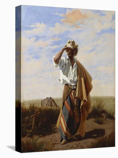 The Cowboy, El Gaucho, 19th Century-Juan Manuel Blanes-Stretched Canvas