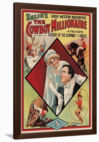 The Cowboy Millionaire Movie Tom Mix-null-Framed Poster