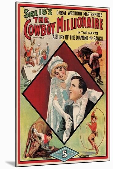 The Cowboy Millionaire Movie Tom Mix-null-Mounted Poster