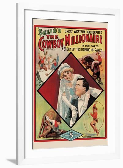 The Cowboy Millionaire Movie Tom Mix-null-Framed Art Print