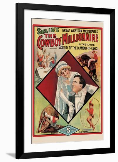 The Cowboy Millionaire Movie Tom Mix-null-Framed Art Print