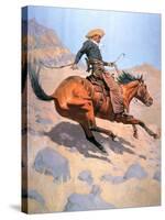The Cowboy-Frederic Sackrider Remington-Stretched Canvas