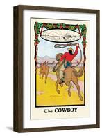 The Cowboy-H.o. Kennedy-Framed Art Print