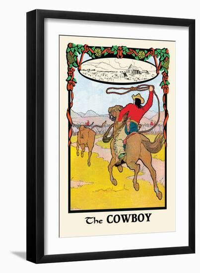 The Cowboy-H.o. Kennedy-Framed Art Print