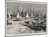 The Cowes Week, Two-And-A-Half Raters in the Town Regatta Racing Through the Fleet-Charles Edward Dixon-Mounted Giclee Print