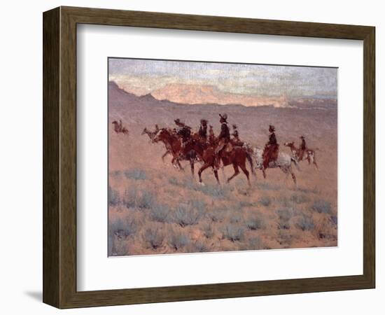 The Cowpunchers-Frederic Sackrider Remington-Framed Giclee Print