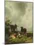 The Cows, 19Th Century-Friedrich Johann Voltz-Mounted Giclee Print