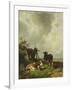 The Cows, 19Th Century-Friedrich Johann Voltz-Framed Giclee Print