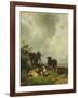 The Cows, 19Th Century-Friedrich Johann Voltz-Framed Giclee Print