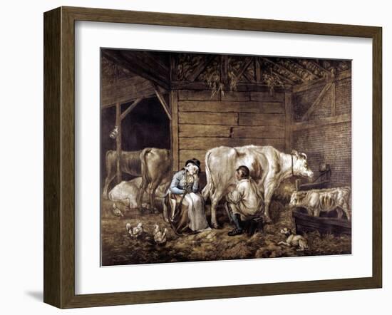 The Cowshed-George Morland-Framed Giclee Print