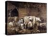 The Cowshed-George Morland-Stretched Canvas