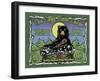 The Cozy Bear Lodge-Old Red Truck-Framed Giclee Print